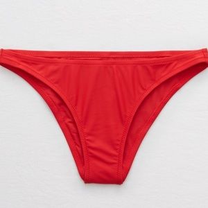 Aerie OG cheeky bikini bottom red